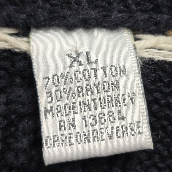 Geoffrey Beene Mens Cotton 3D Knit Sweater Size XL Grunge Retro Academia - Picture 6 of 12